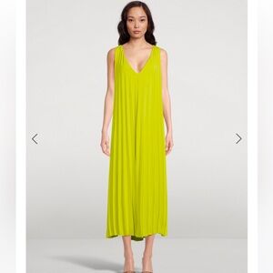 Samsoe & Samsoe Annico Pleated Dress Fragile Sprout Bright Green